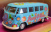 Corgi 1/43 Scale Model Car CC02738 - Volkswagen Camper Van Peace Love & Freedom