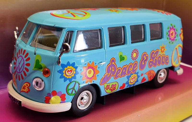 Corgi 1/43 Scale Model Car CC02738 - Volkswagen Camper Van Peace Love & Freedom