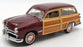 Franklin Mint 1/24 Scale Model Car FM670 - 1949 Ford Woody Wagon - Burgundy