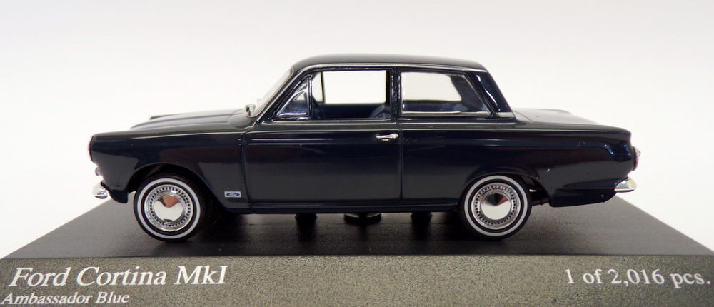 Minichamps 1/43 Scale 400 082001 - 1962 Ford Cortina Mk1 - Ambassador Blue