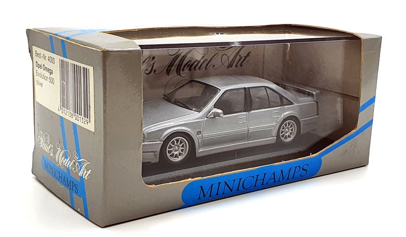 Minichamps 1/43 Scale 4000 - Opel Omega Evolution 500 - Silver