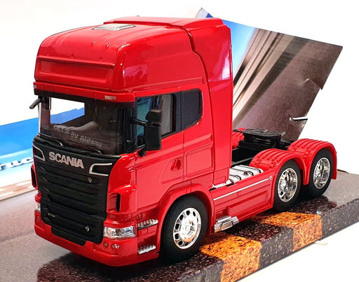 Welly 1/32 Scale Model Truck 32670L - Scania V8 R730 - Red