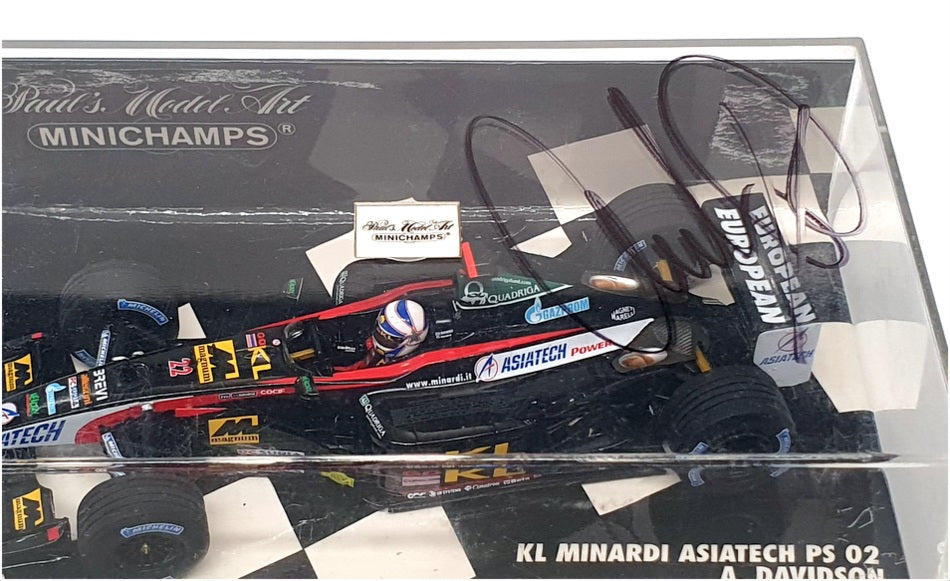 Minichamps 1/43 Scale 400 020122 KL Minardi Asiatech PS 02 2002 Signed Davidson