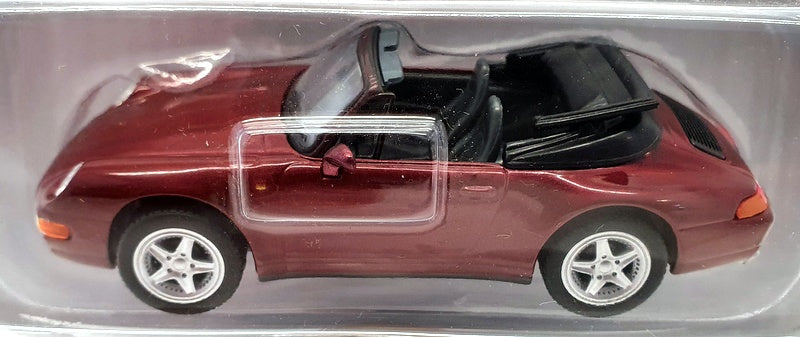 Deagostini 1/43 Scale COD028 - 1995 Porsche 911 Carrera Cabrio - Burgundy