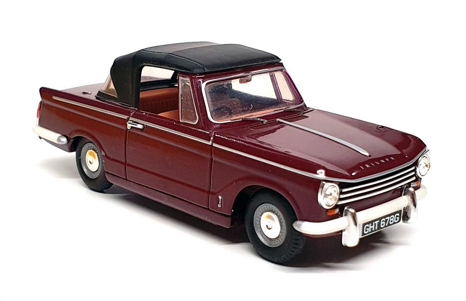 Vanguards 1/43 Scale VA07400 - Triumph Herald Convertible - Damson