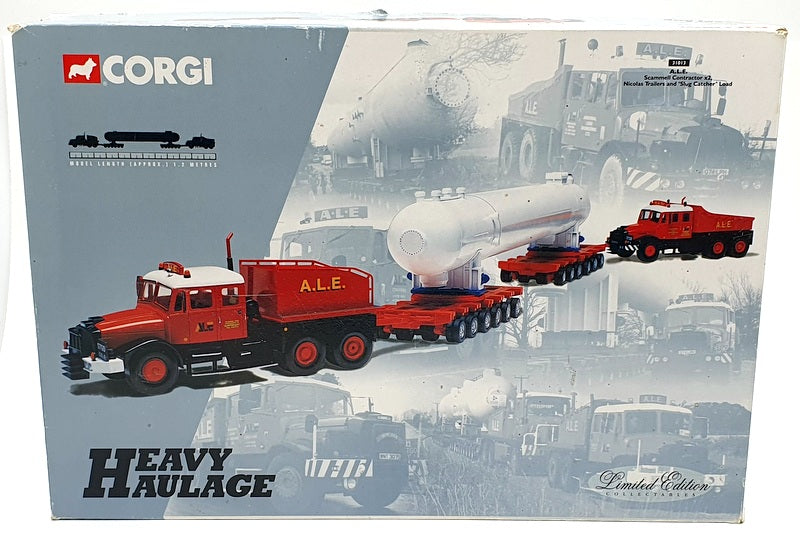 Corgi 1/50 Scale 31013  A.L.E Scammell Contractor x2 Trailers Slug Catcher Load