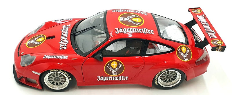 Minichamps 1/18 Scale - Reworked - Porsche 911 GT3 RSR - Jagermeister Red