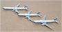 Gemini Jets 1/000 Scale 00016 Airbus A340-600 A340-300 & A330-300 Cathay Pacific