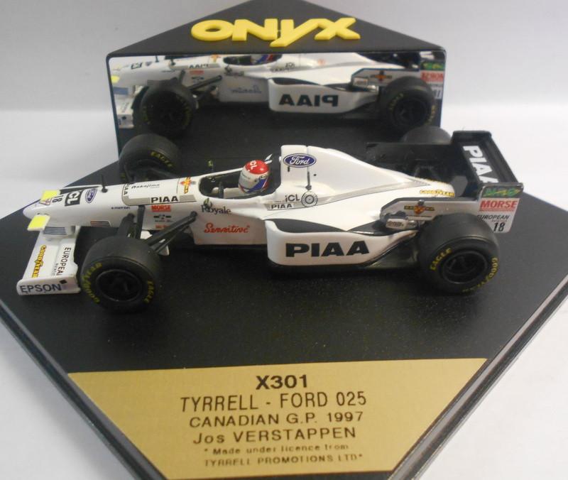 Onyx 1/43 Scale - X301 TYRELL FORD 025 CANADIAN GP 97' VERSTAPPEN