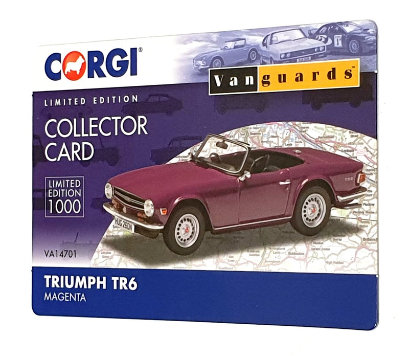 Vanguards 1/43 Scale Diecast VA14701 - Triumph TR6 - Magenta