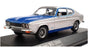 Minichamps 1/43 Scale 430 085805 - 1972 Ford Capri RS 2600 - Silver/Blue