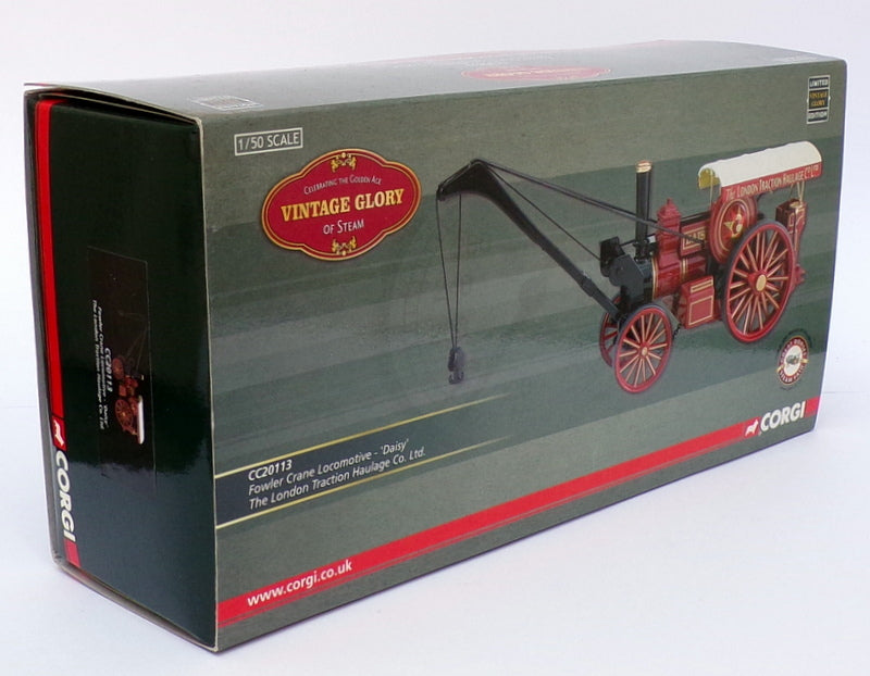 Corgi 1/50 Scale CC20113 - Fowler Crane Loco Daisy - London Traction Co.