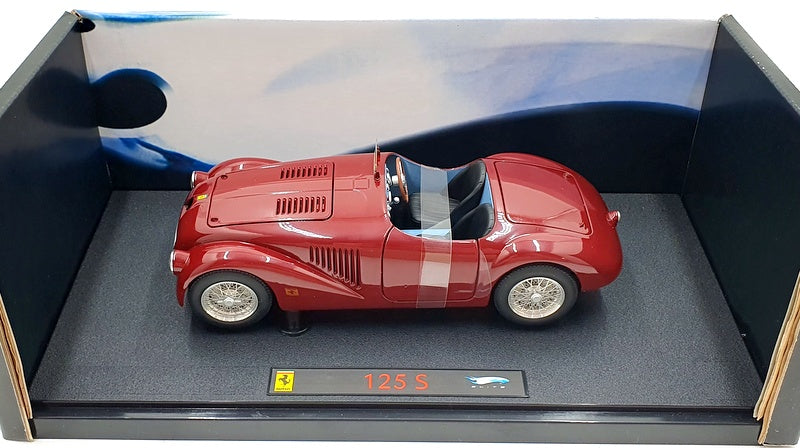 Hot Wheels Elite 1/18 Scale diecast L2977 - Ferrari 125 S - Dark red