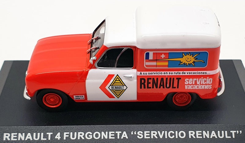 Altaya 1/43 Scale Model IR078 - Renault 4 Furgoneta "Servicio Renault" - Orange