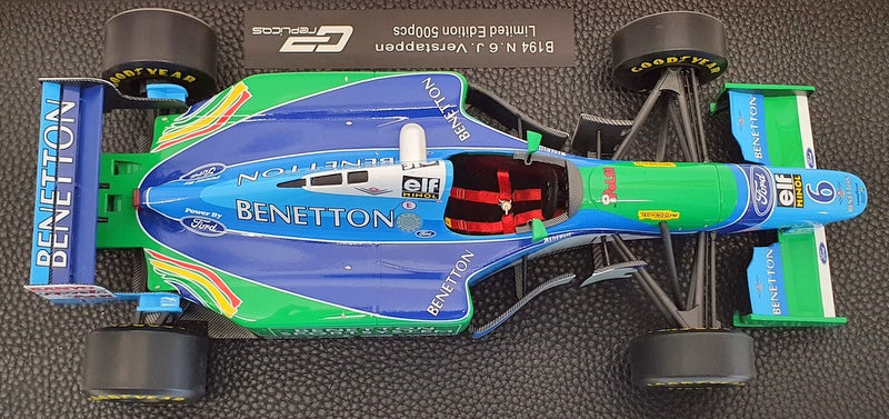 GP Replicas 1/18 Scale Model Car GP44B - Benetton B194 Jos Verstappen #6