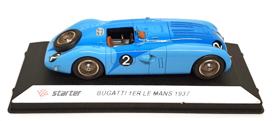 Starter 1/43 Scale LM037 - Bugatti 57G #2 Winner Le Mans 1937 - Blue