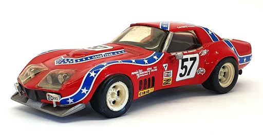 Unknown Brand 1/43 Scale Built Kit 26621E - Chevrolet Corvette - Red #57