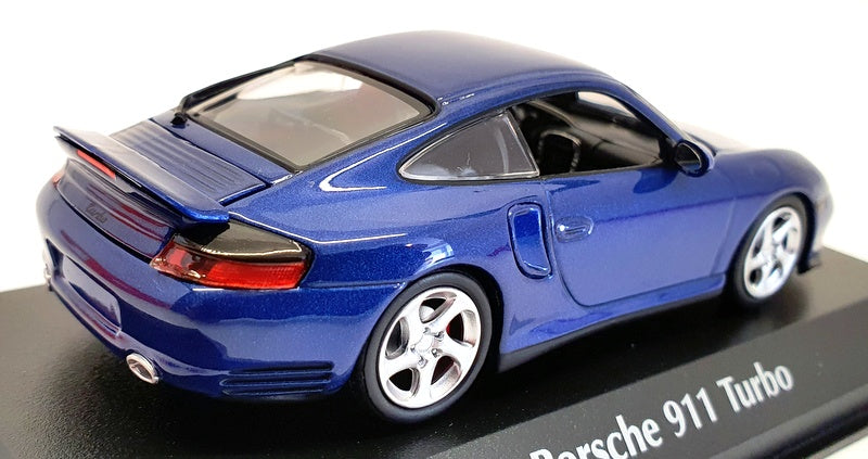 Maxi Champs 1/43 Scale Model Car 940 069301 - 1999 Porsche 911 Turbo - Met Blue