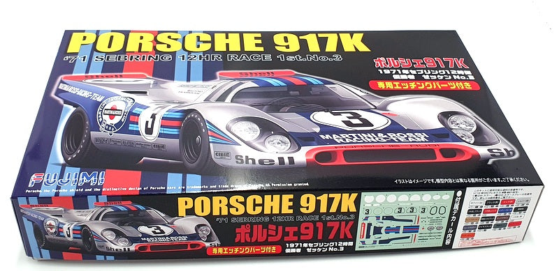 Fujimi 1/24 Scale Model Car Kit 123882 - 1971 Porsche 917K Sebring 12HR ...