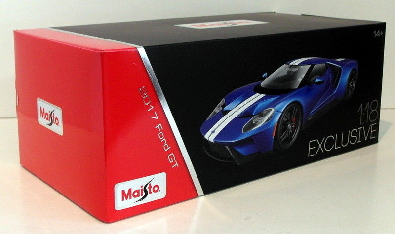 Maisto 1/18 Scale Diecast 38134 - 2017 Ford GT - Blue