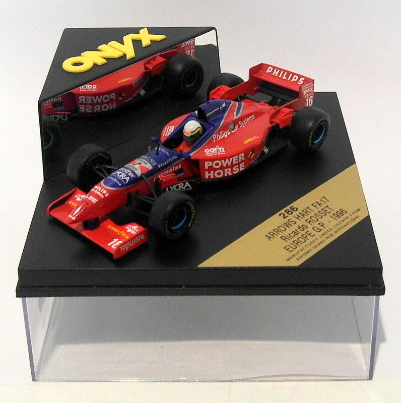 Onyx F1 1/43 Scale Diecast 286 - Arrows Hart FA17 - R.Rosset Europe GP 1996