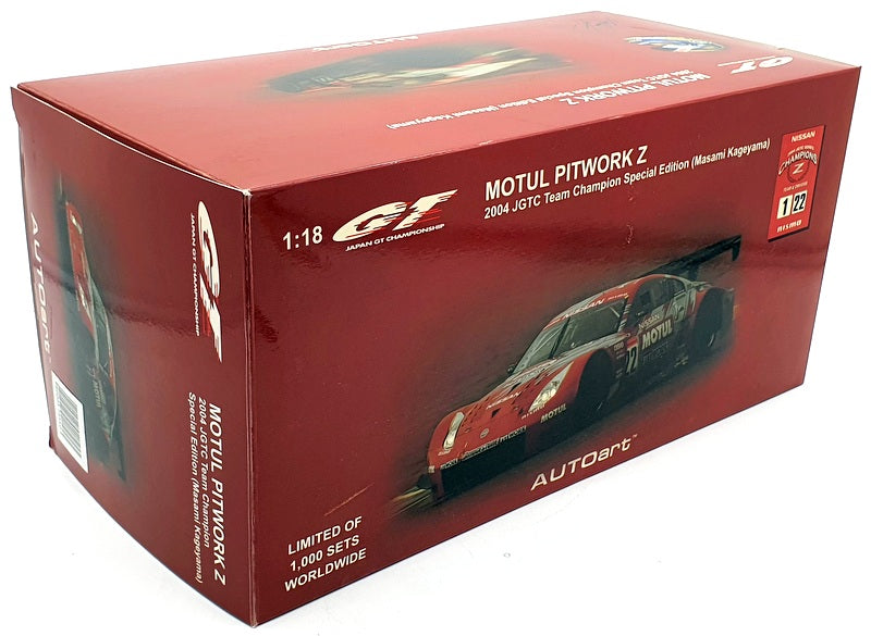 Autoart 1/18 Scale Diecast 80486 Nissan Motul Pitwork z 2004 JGTC