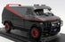 Greenlight 1/43 Scale Diecast - 86515 The A-Team 1983 GMC Vandura Black / Red