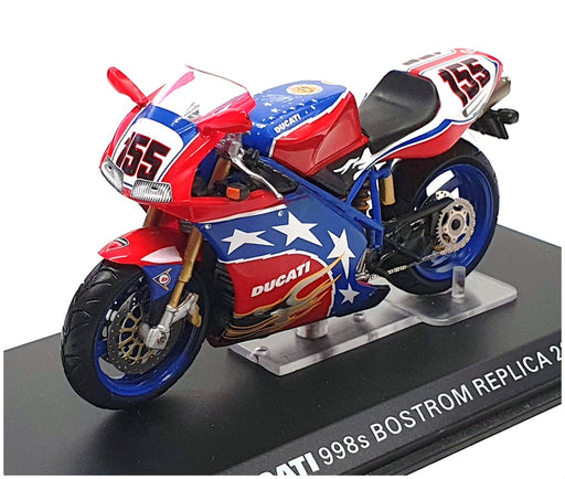 Ixo / Altaya 1/24 Scale 9522B - Ducati 998s Motorbike Bostrom Replica 2002