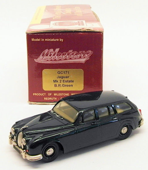 Milstone Miniatures 1/43 Scale Model Car GC171 - Jaguar Mk2 Estate - BR Green