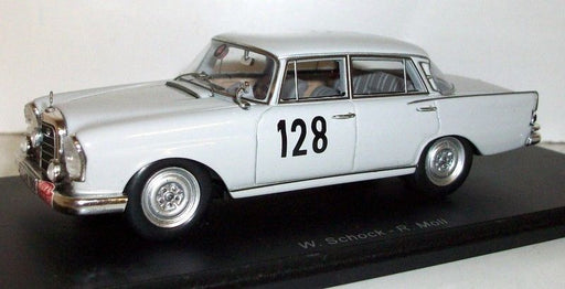 Spark 1/43 Scale - S1004 Mercedas Benz 220 SE #128 Winner Monte Carlo rally 1980