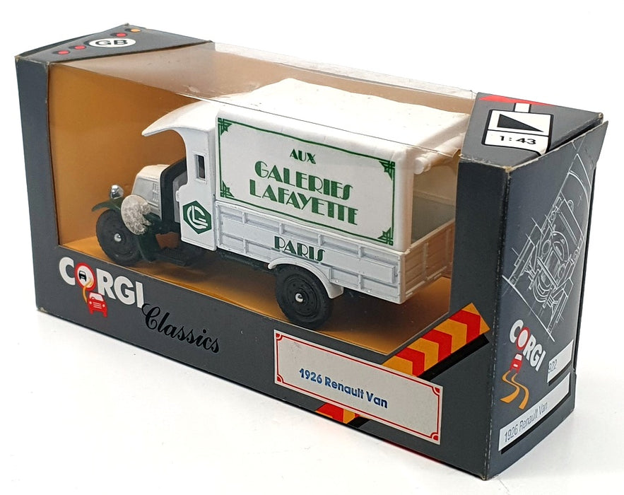 Corgi 13cm Long Diecast 922 - 1926 Renault Van - White