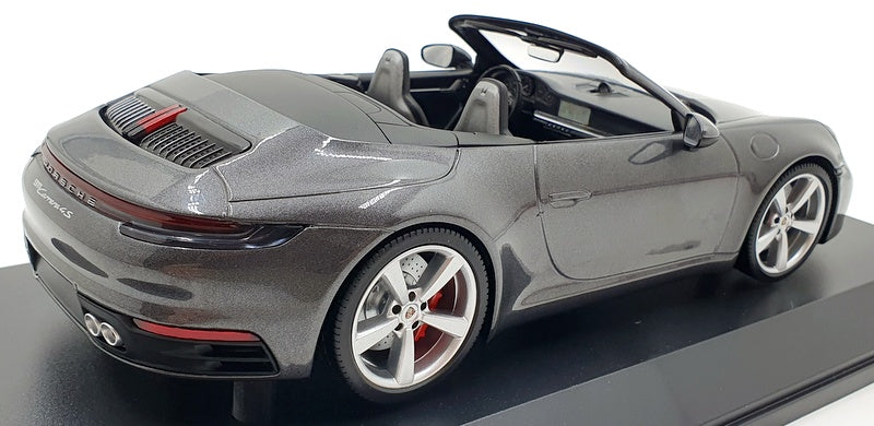 Minichamps 1/18 Scale 155 067336 Porsche 911 Carrera 4S Cabrio 2019 Met Grey