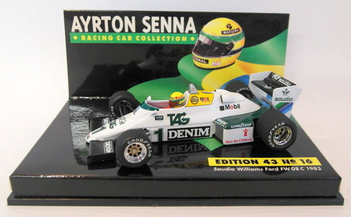 Minichamps 1/43 Scale AS10 43 No.16 Saudia Williams Ford FW08 C 83 Ayrton Senna