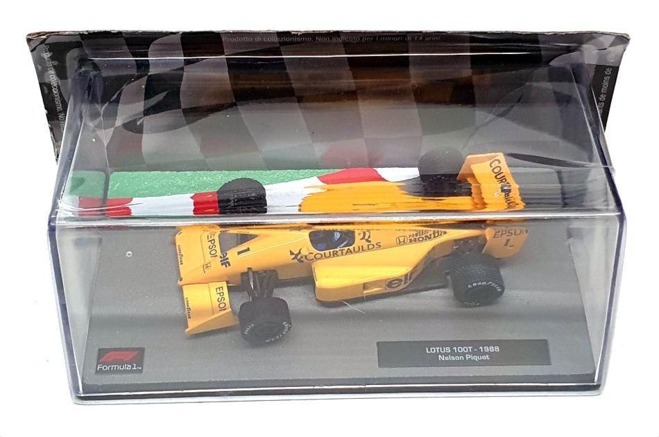 Altaya 1/43 Scale AT301122F - F1 1988 Lotus 100T N. Piquet - Yellow