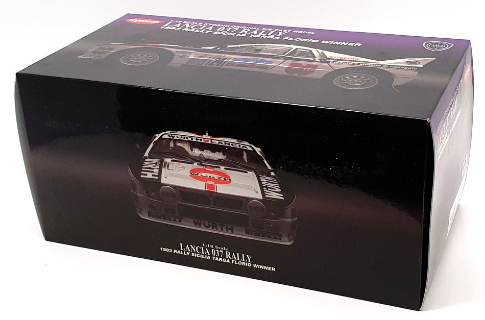 Kyosho 1/18 Scale 08302H - Lancia 037 Rally 1983 Sicilia Targa Florio Winner