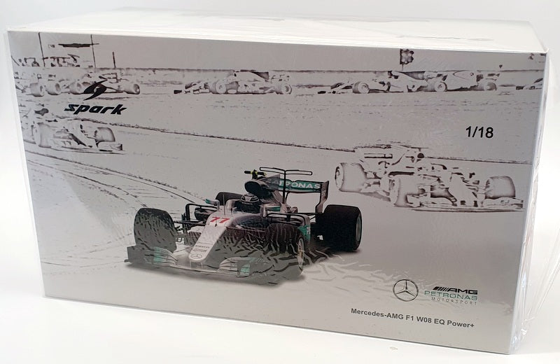 Spark 1/18 Scale 18S301 - 2017 Mercedes AMG W08 #77 EQ  V.Bottas 1st Russian GP