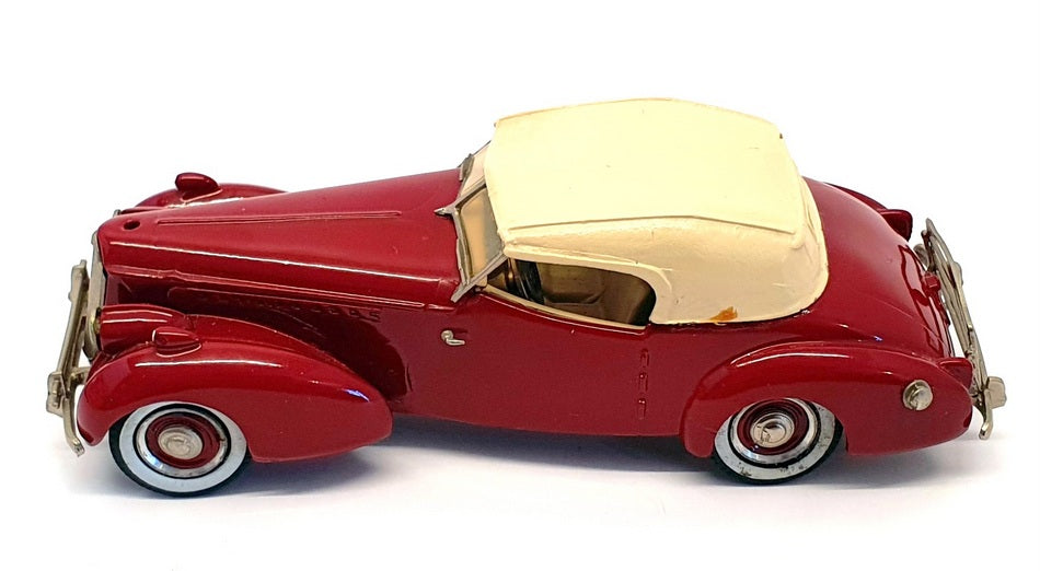 Western Models 1/43 Scale WMS31 - 1940 Packard Darrin - Deep Red/White