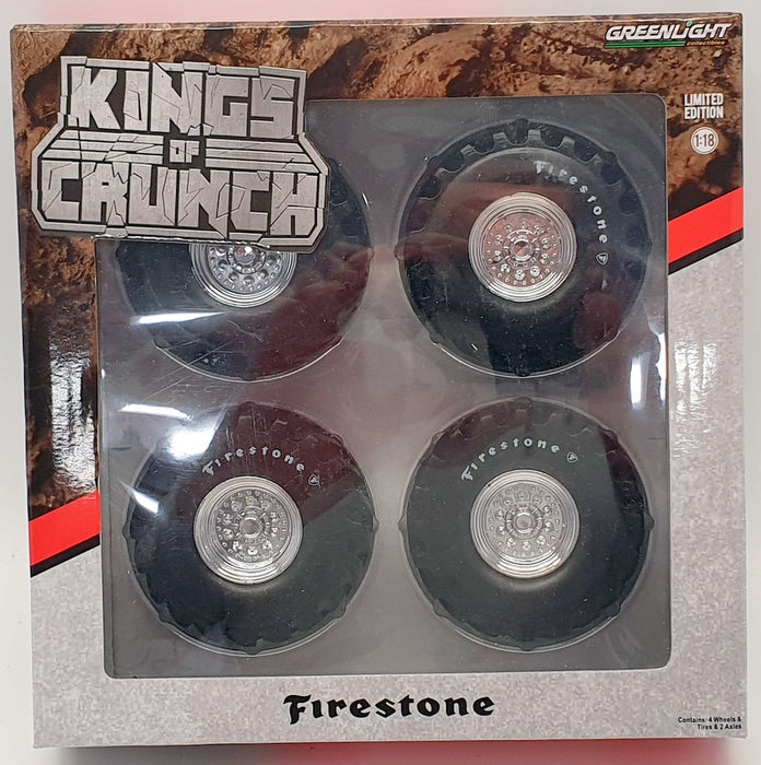 Greenlight 1/18 Scale Tyres 13546 - Monster Truck Wheel & Tyre Set