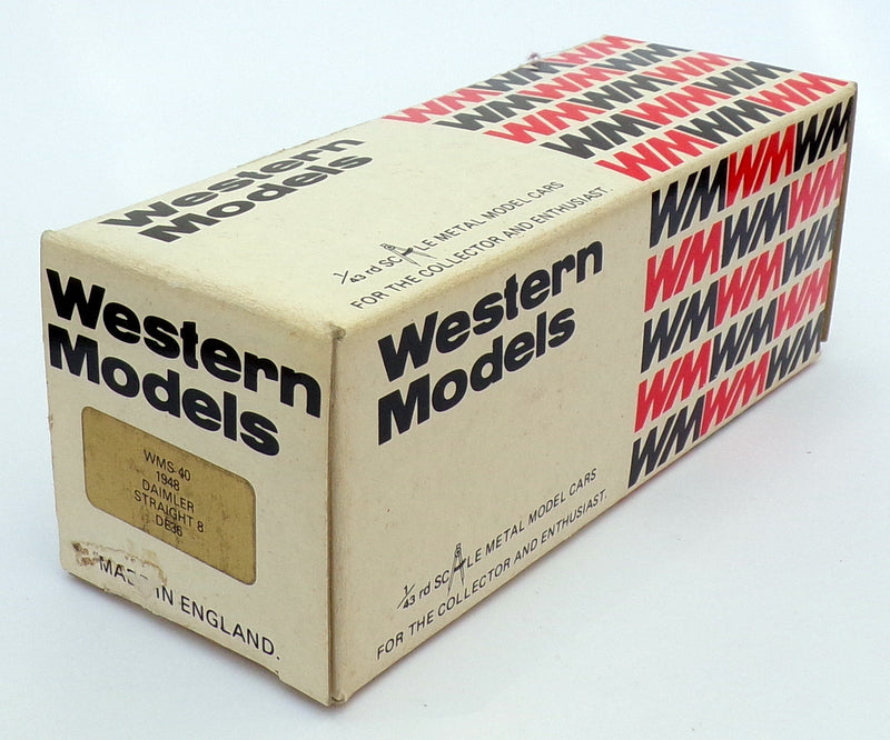 Western Models 1/43 Scale WMS40 - 1948 Daimler Straight 8 DE36 - Black