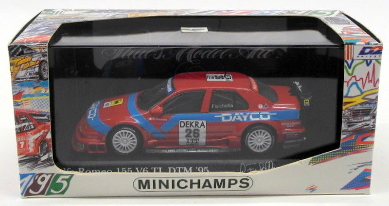 Minichamps 1/43 Scale 430 950426 - Alfa Romeo 155 V6 TI DTM 1995 - G.Fisichella