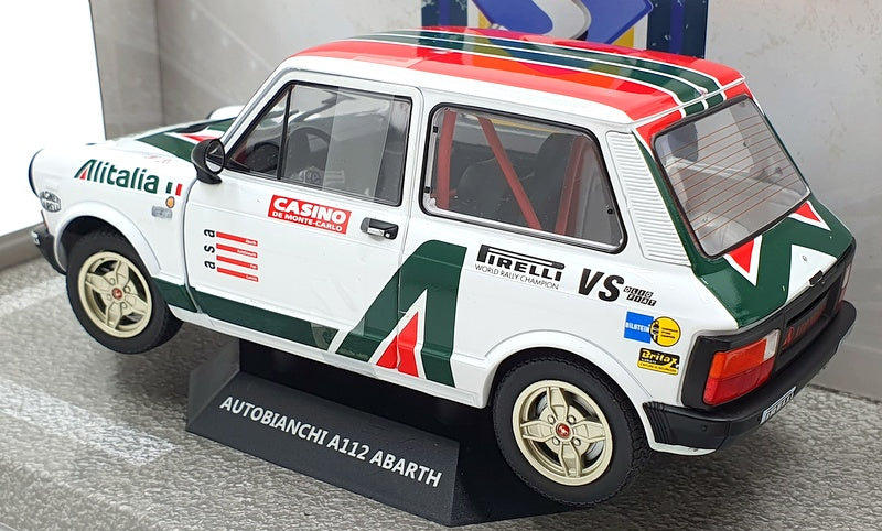 Solido 1/18 Scale Diecast S1803803 - Autobianchi A112 Abarth Alitalia 1980