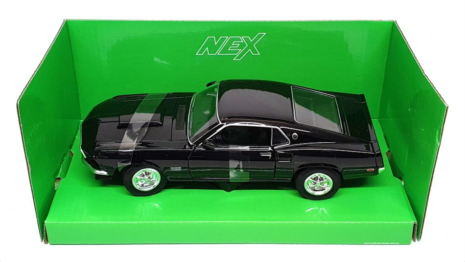 Welly 1/24 Scale Diecast 24067W - 1969 Ford Mustang Boss 429 - Black