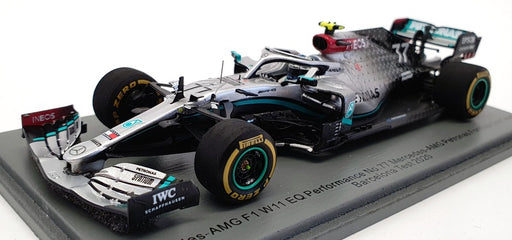 Spark 1/43 Scale S6451 - 2020 Mercedes AMG W11 V.Bottas Spain Test 2020