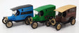 Corgi Appx 9cm Long Diecast C3P09 - 3 Ford Model T Vans - Transport Of The 30s