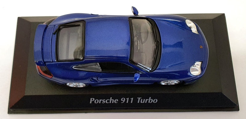 Maxi Champs 1/43 Scale Model Car 940 069301 - 1999 Porsche 911 Turbo - Met Blue