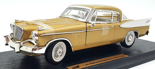 Anson 1/18 Scale Diecast 30371 - 1957 Studebaker Golden Hawk - Gold