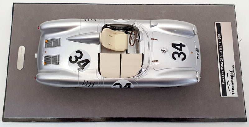 Techomodel 1/18 Scale TM18141B - 1957 Porsche 550 A Le Mans #34