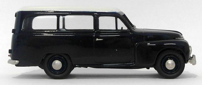 Robeddie Models 1/43 Scale RE7A - 1953 Volvo PV445 - Dark Blue/White