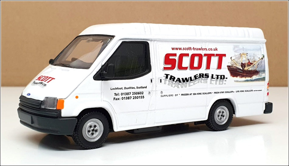 Corgi 1/43 Scale CC07810 - Ford Transit Van Scott Trawlers Ltd - White