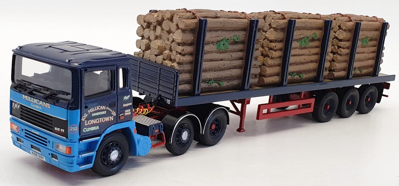 Corgi 1/50 Scale CC11905 - ERF EC Flatbed Trailer & Log Load